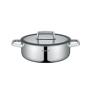 ماهی تابه استیل کف لیزری عرشیا 28 سانتی متری مدل SS050-3341