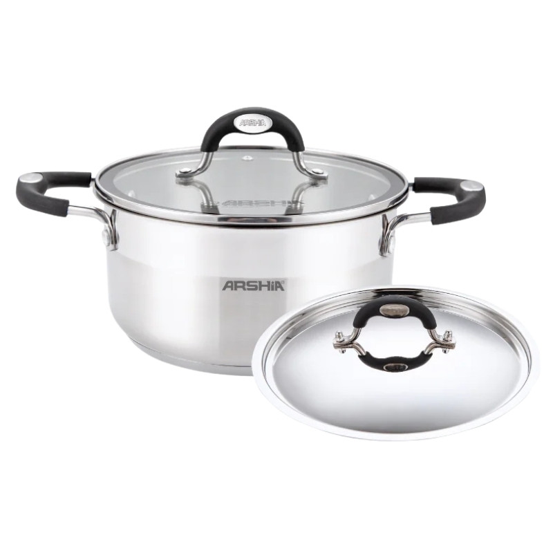 قابلمه دو درب 26 سانت استیل عرشیا مدل SS478-3081
